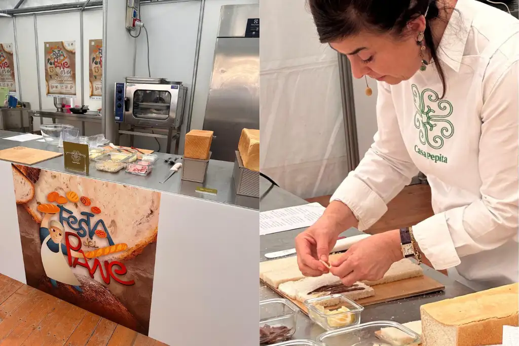 Casa Pepita al Festival del Pane di Savigliano durante la preparazione dei tramezzini